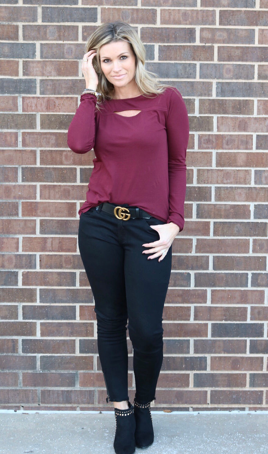 BOBI Lightweight Jersey CROSSFIRE Keyhole Top