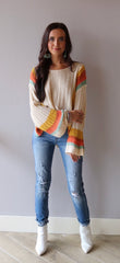 VISTA ColorBlock BellSleeve LightWeight Sweater