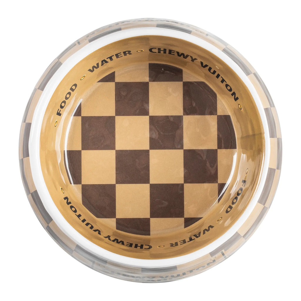 HDD Logo CHEWY VUITON Dog Bowl