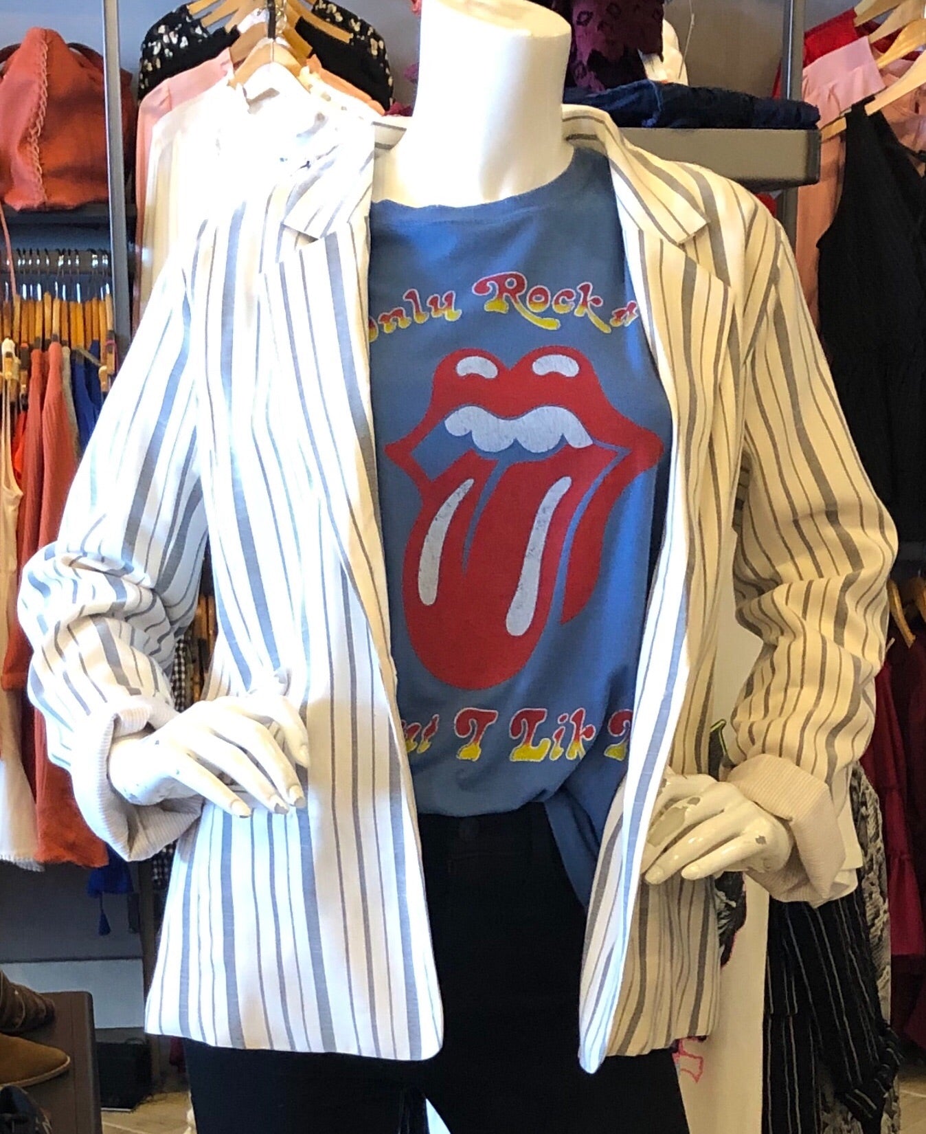 WORKING GIRL Pin Stripe Blazer