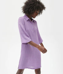 MICHAEL STARS Double Gauze CECILY Popover Collar Dress