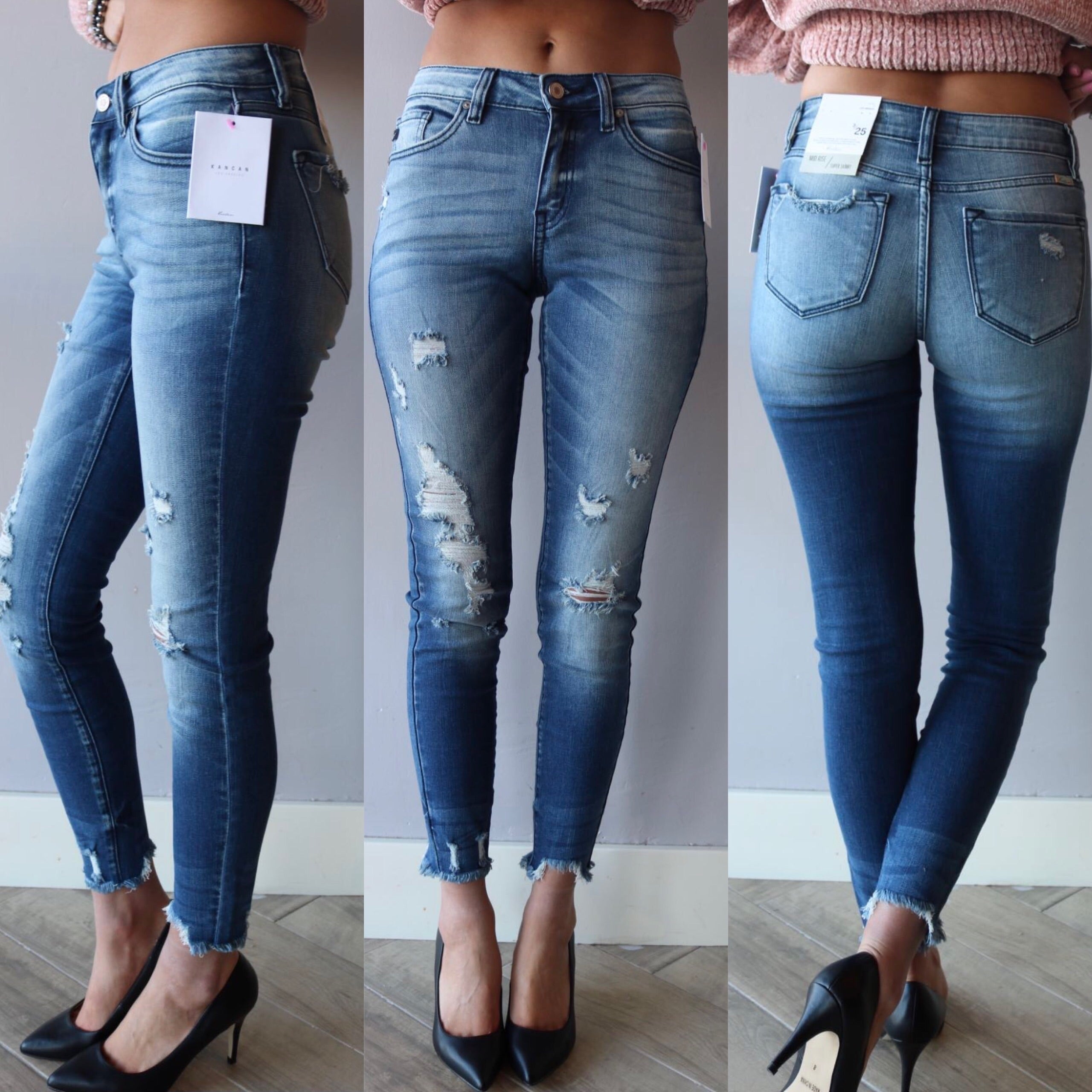 KANCAN Distressed TILLY Skinny Jeans