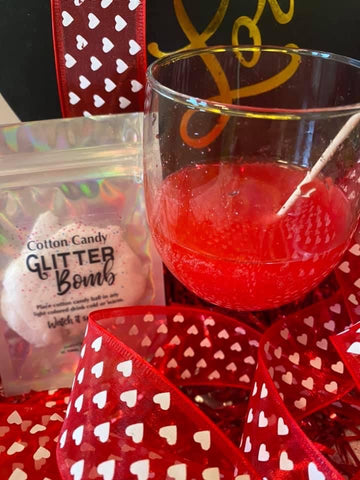 COTTON CANDY Glitter Drink BOMB