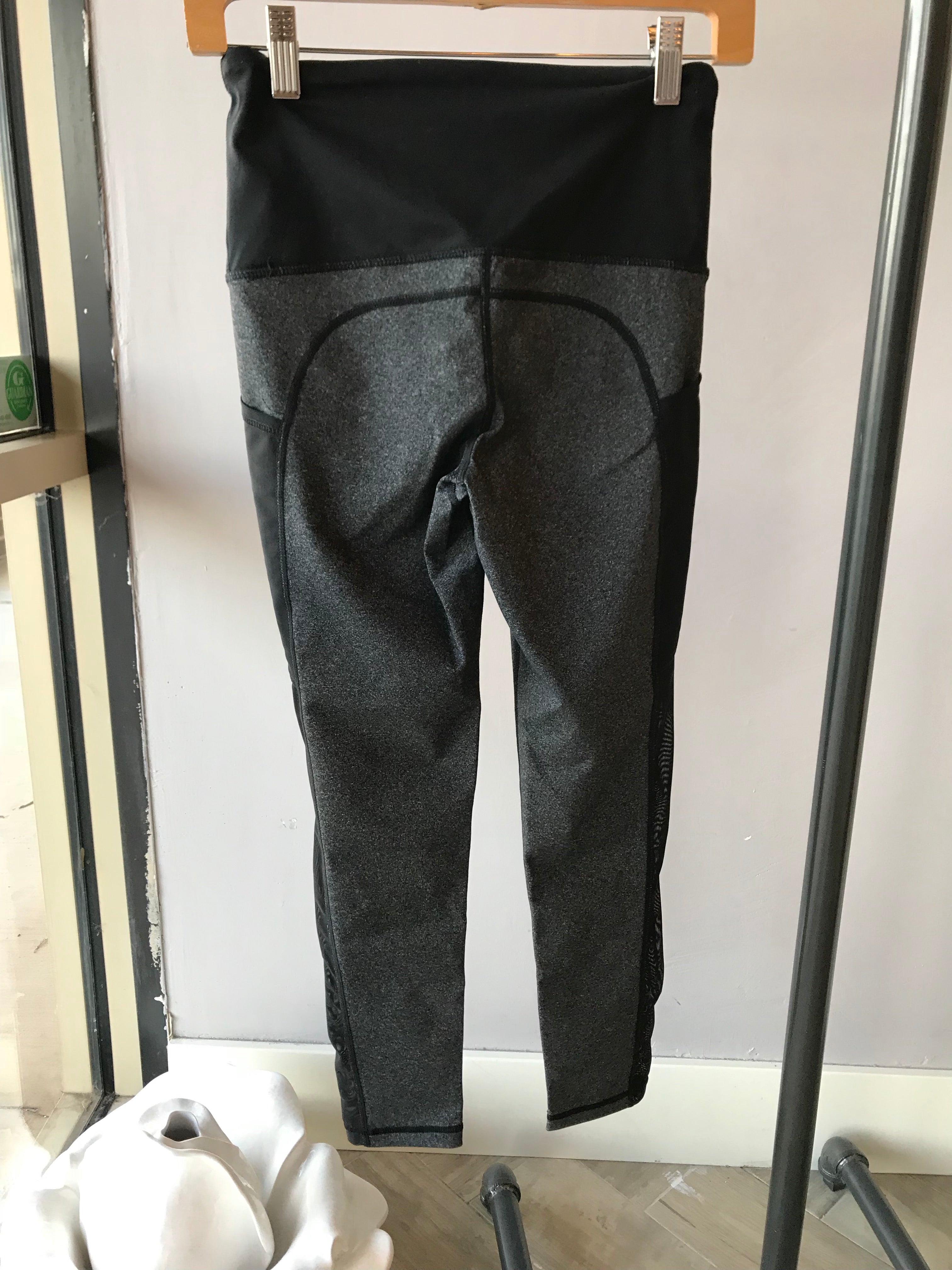 REVEAL HI WAIST MESH Grey Active Wear