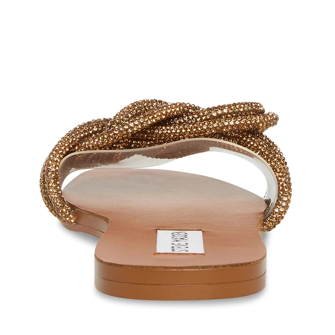 STEVE MADDEN Rhinestone ADORE Square~Knot Slide Sandal Shoe