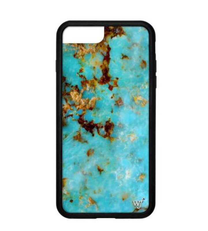 WILDFLOWER I-Phone Turquoise Case