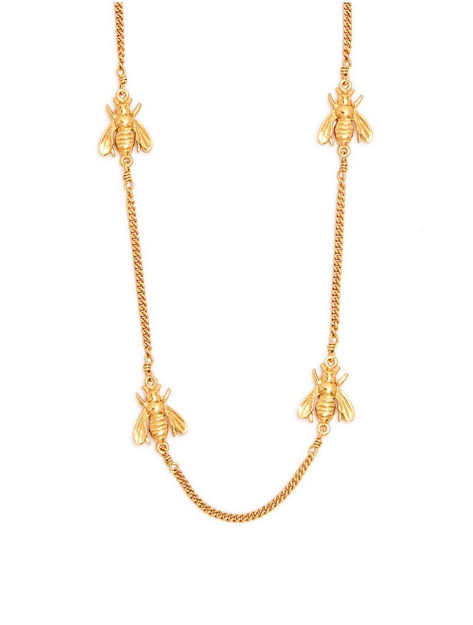 JULIE VOS Gold BEES Delicate Necklace