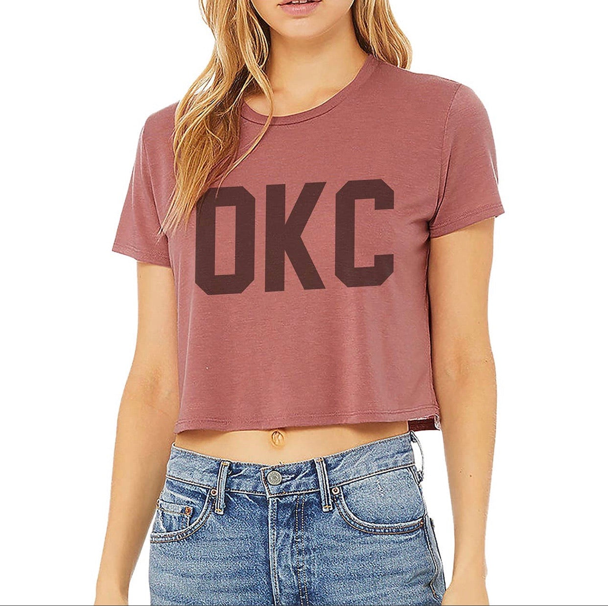 CODE WORD Waist Crop Graphic Tee