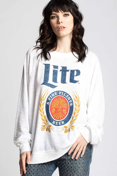 *RECYCLED KARMA Vintage MILLER LITE Sweatshirt