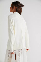 FREE PEOPLE Ribbed CASEY TUNIC Top