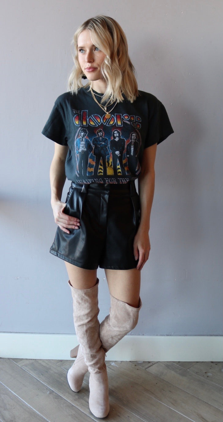 DAYDREAMER Vintage Black DOORS Waiting For The Sun Weekend Tee