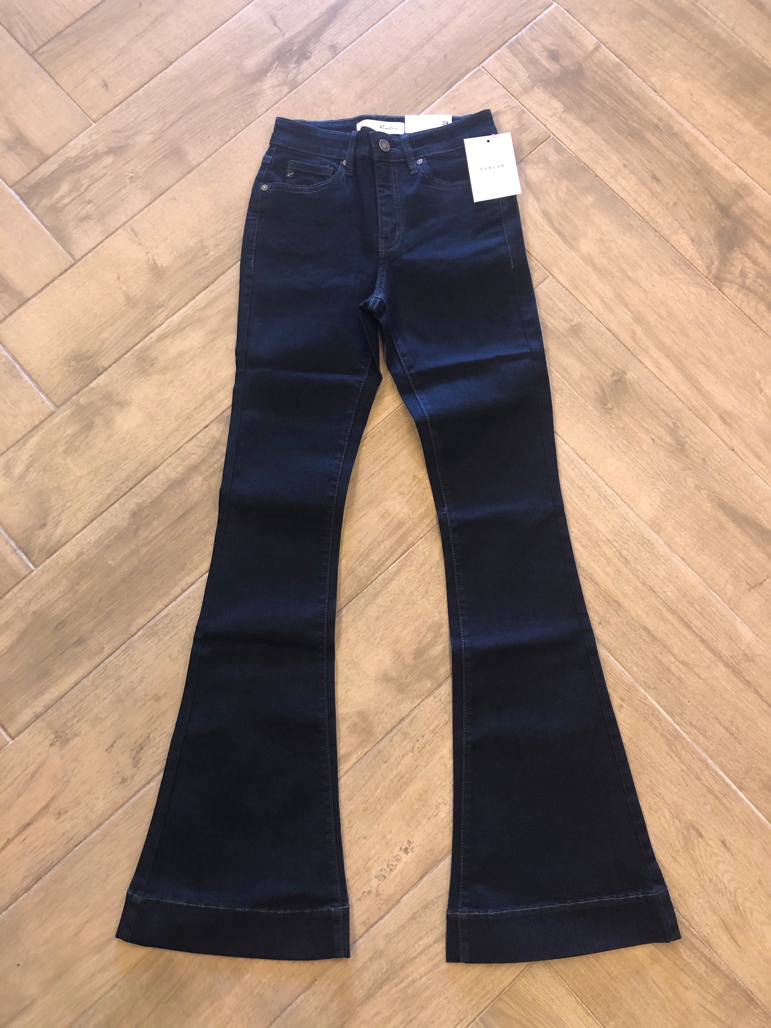 KANCAN HiRise ASHLEY Flare Fashion Hem Jean
