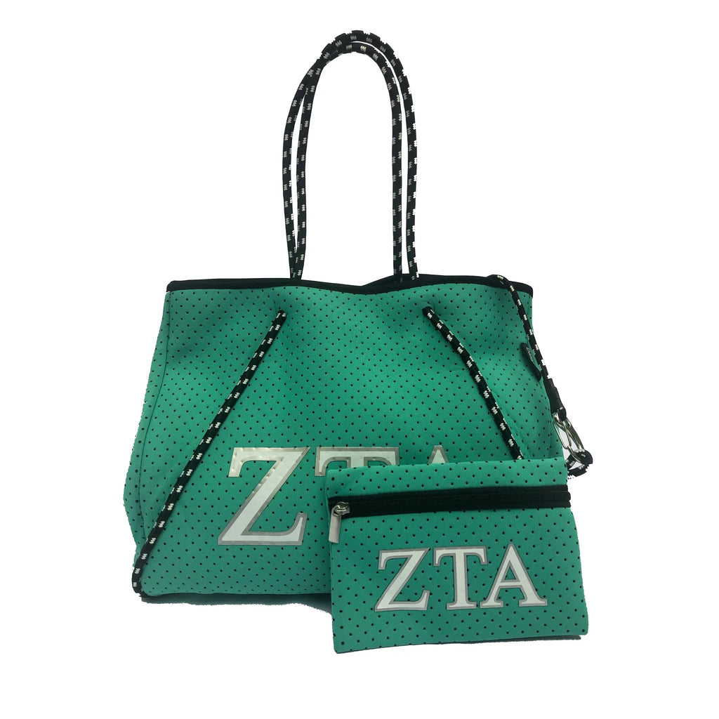 DH Sorority NEVERFULL Neoprene Greek Chic Tote Bag