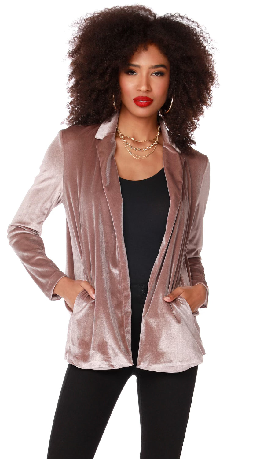 BOBI BLACK Velvet EMPORIUM Blazer