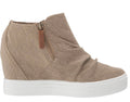 NOT RATED Sand ARABELLE Linen Wedge Sneaker