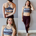 Mono B ZEN Static Stripe Sports Bra