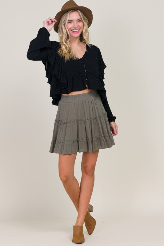 Newbury Kustom BRAVO Tier Ruffle Skirt