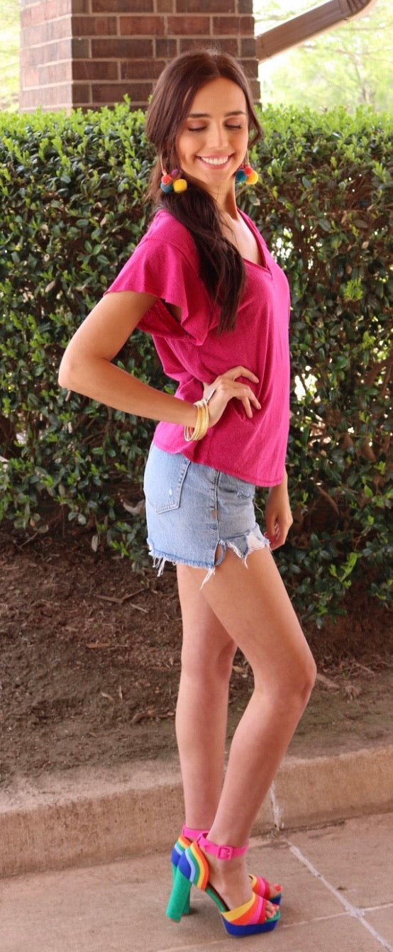 FREE PEOPLE Effortless WE THE FREE Tee