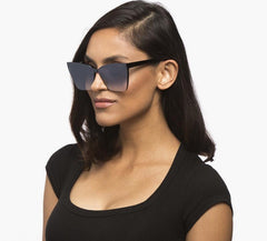 DIFF Frameless GOLDIE Shield Sunglasses