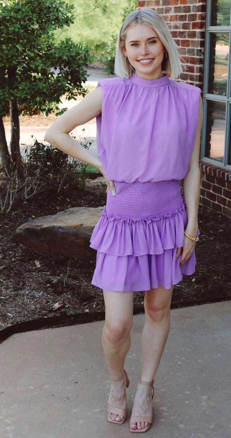 PROSPECT Smock waist Tier Dress