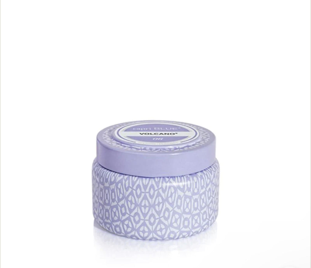 Capri BLUE Volcano Lavender Printed Travel Tin Candle 8.5oz