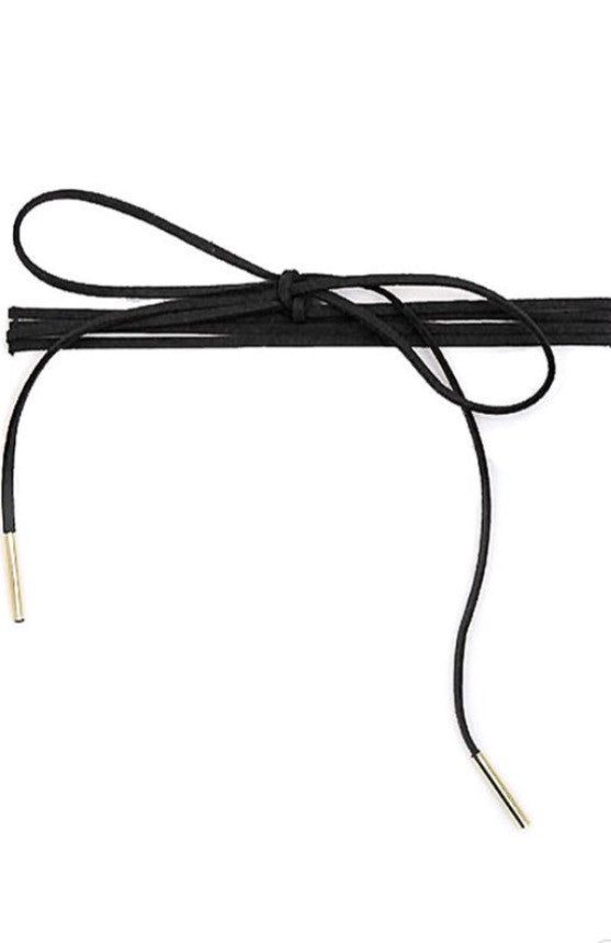 HANNAH Suede Wrap Bolo Choker Necklace