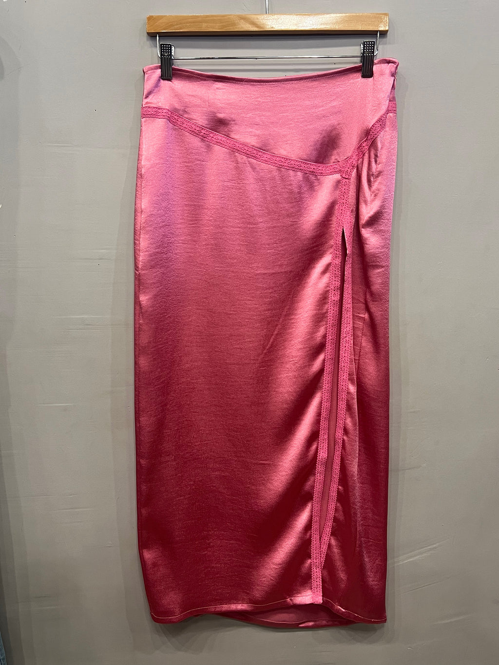 FREE PEOPLE Satin DAKOTA Midi Skirt