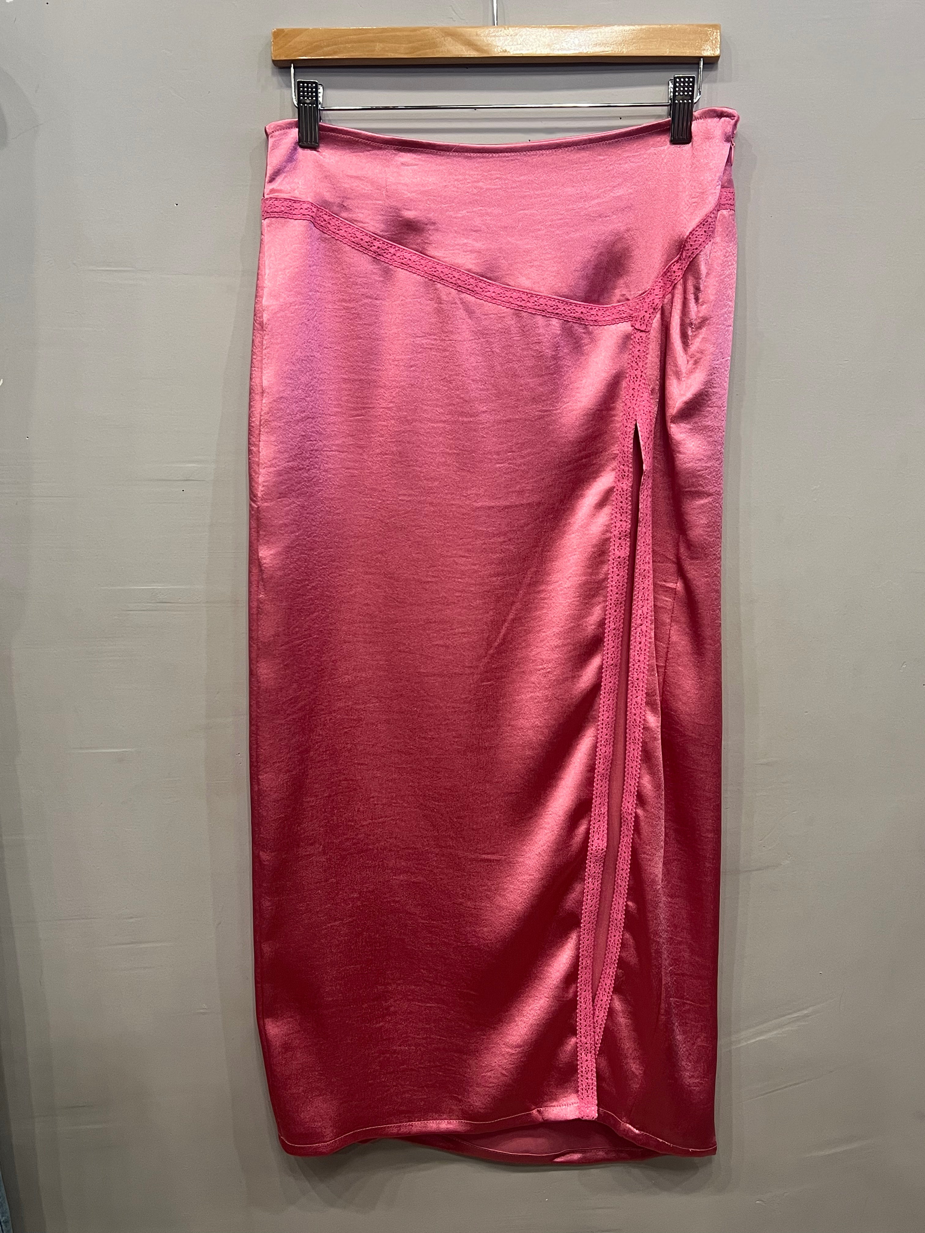 FREE PEOPLE Satin DAKOTA Midi Skirt