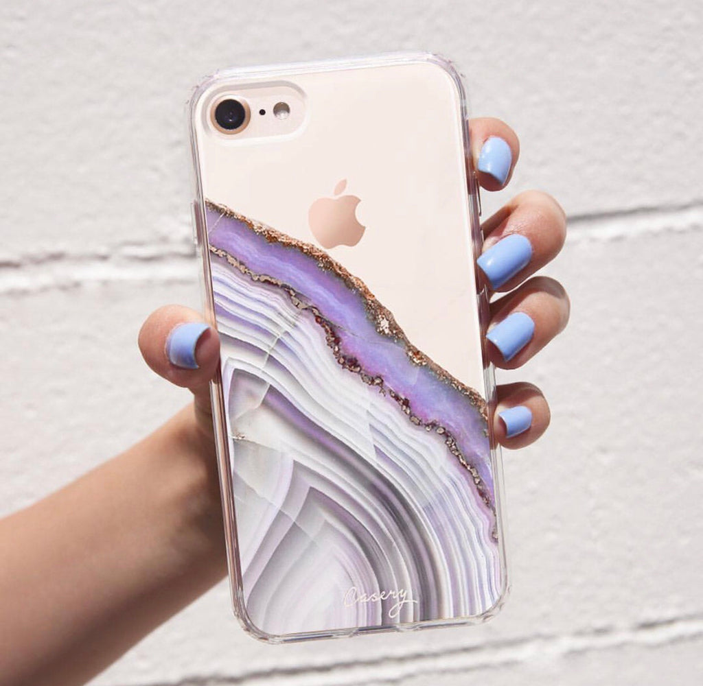 THE CASERY Light Purple AGATE Phone Case