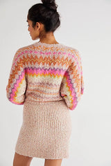 FREE PROPLE FOREVER FAIRLISLE SWEATER DRESS