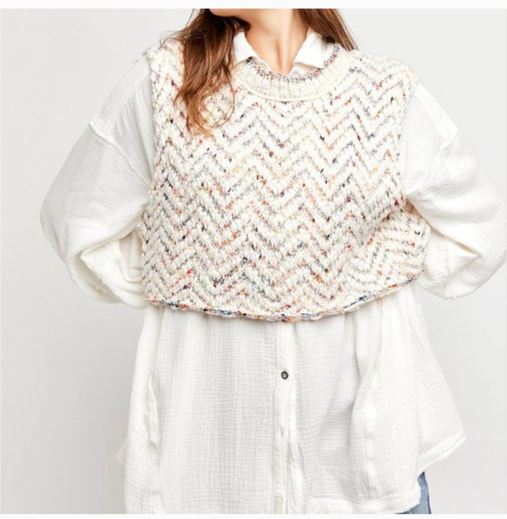 FREE PEOPLE Tank LUCY Sweater Top
