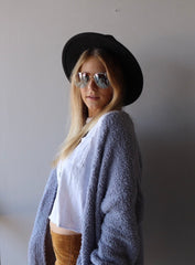 COMMIT Sherpa PopcornKnit Pocket Open Cardigan Top