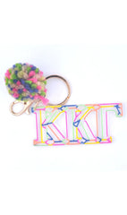 AL Sorority Keychain CONFETTI Pouch