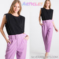 ARTICLES Hi~Waist Belted Pants