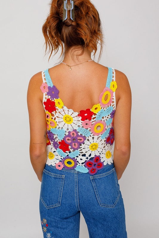 WOODSTOCK Crochet Tank Top