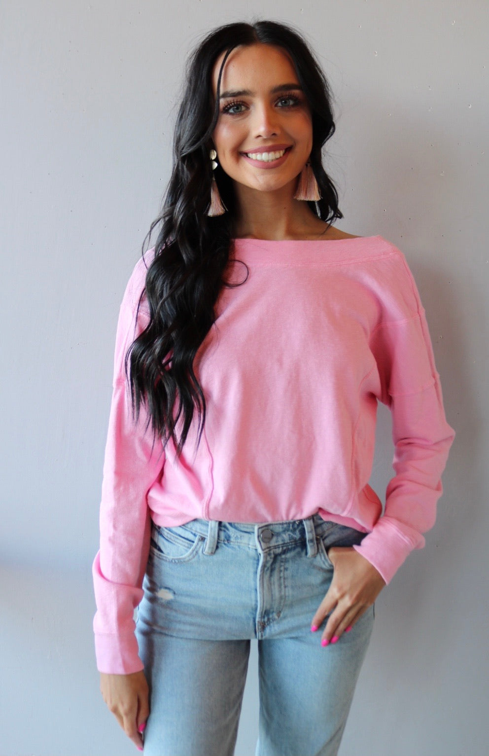 BOBI Reversible FLYNN Slub TerryKnit Knot Top