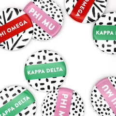 MS Sorority PATTERNED Greek Chic Sticker