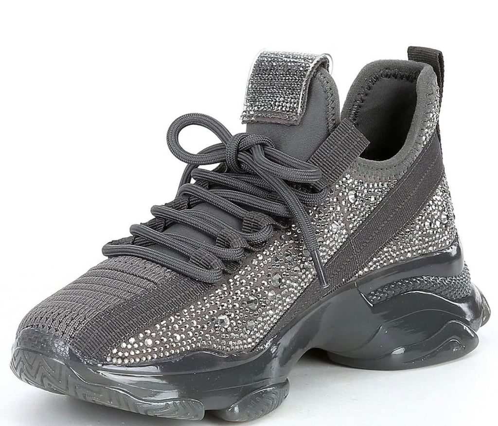 STEVE MADDEN Rhinestone MAXIMA Platform Sneaker Shoe