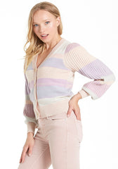 ANOTHER LOVE Stripe JAYLEE Puff Long Sleeve Car