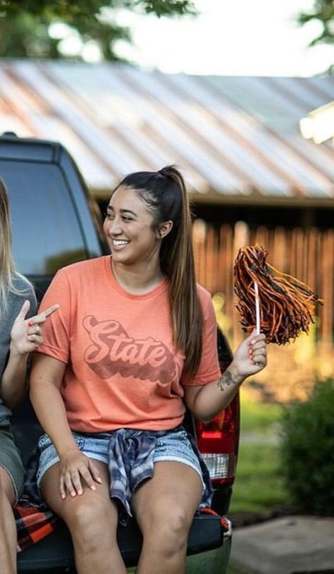 STATE Script SuperSoft CrewNeck Tee Top