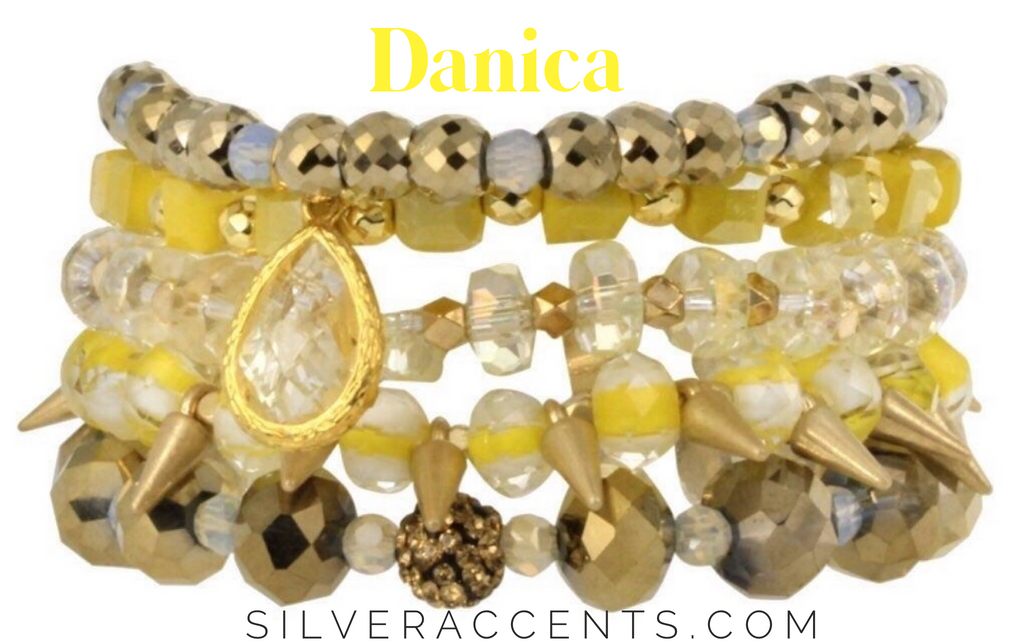 ERIMISH 5pc Beaded DANICA Bracelet Set