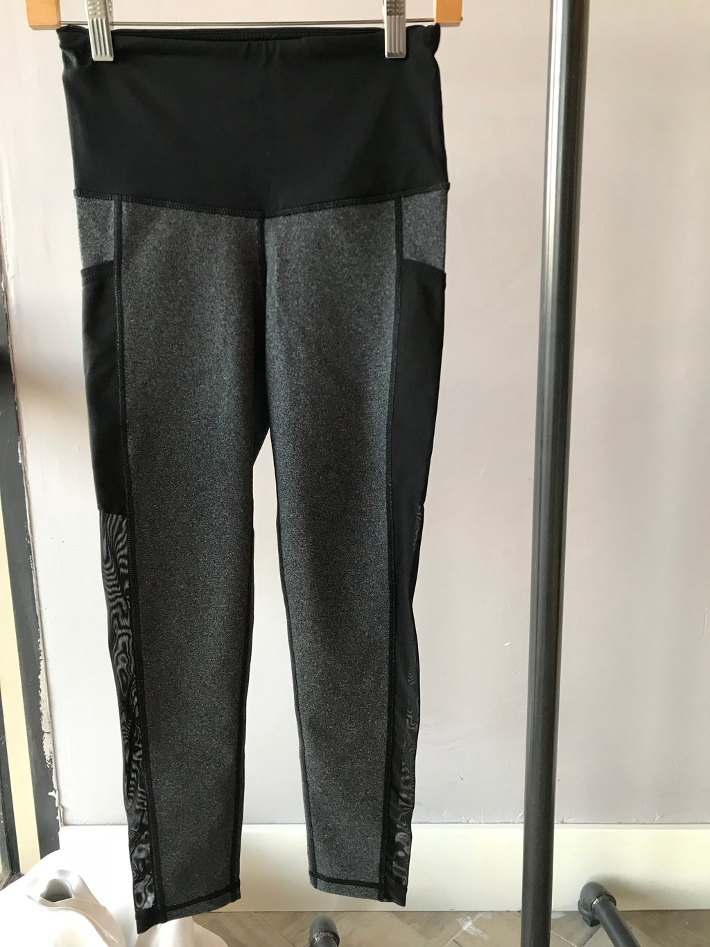 REVEAL HI WAIST MESH Grey Active Wear