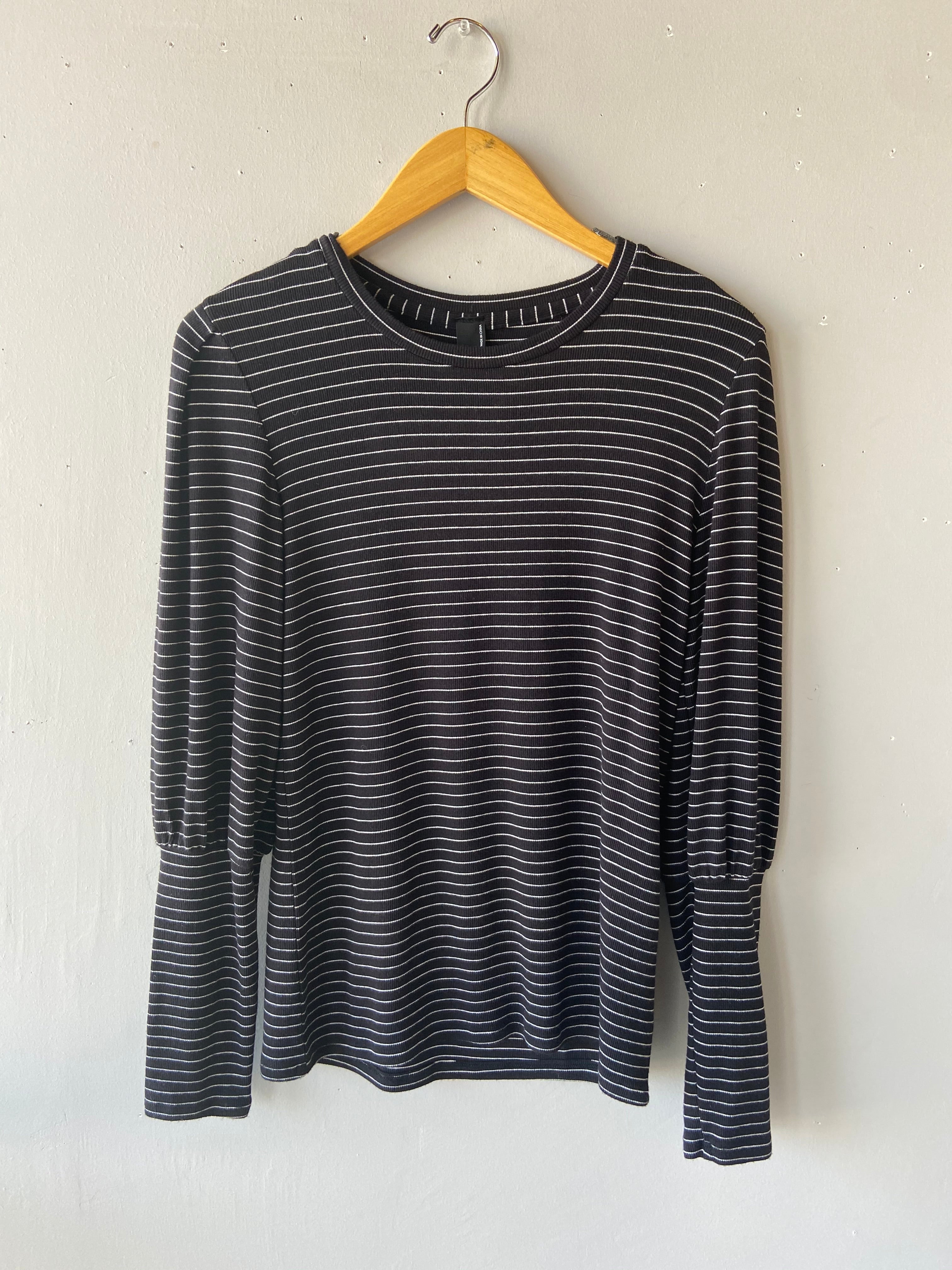 BOBI RetroStripe CRUSADE Bishop Sleeve Top