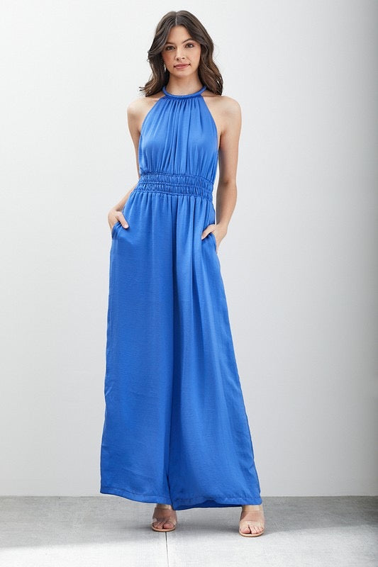 HighNeck REESE Sleeveless Wide-leg Jumpsuit