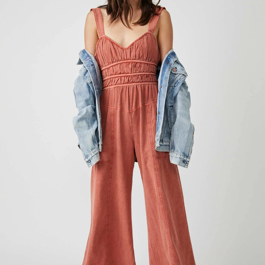 FREE PEOPLE Rouched AFTER ALL One~Piece Jumpsuit