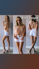 FREE PEOPLE Embroidered SUMMER LOVER Wrap Bodysuit