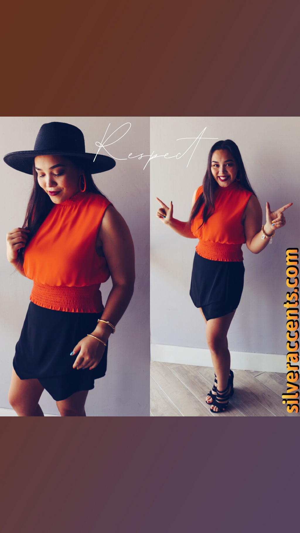 She&Sky RESPECT Sleeveless Mock Neck SmockBottom Top