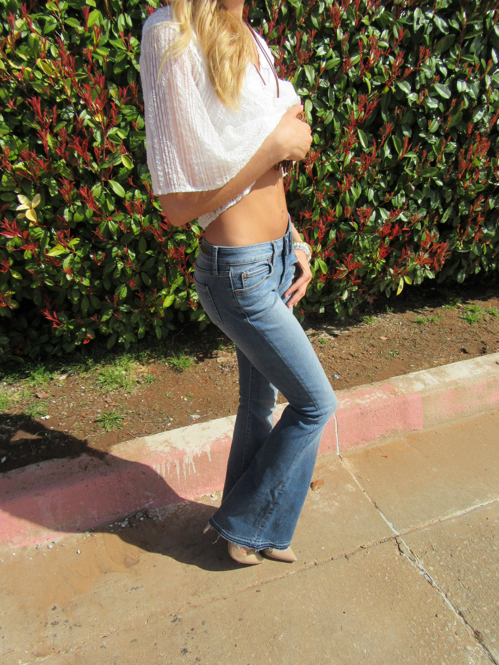 ARTICLES OF SOCIETY RawHem SAVANA BLUE Faith Flare Jeans