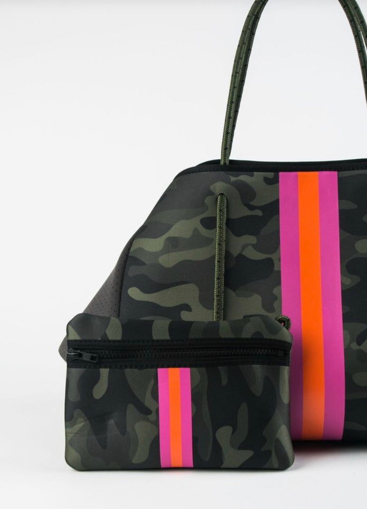 Steve Madden Gray & Pink Neoprene Duffel Bag