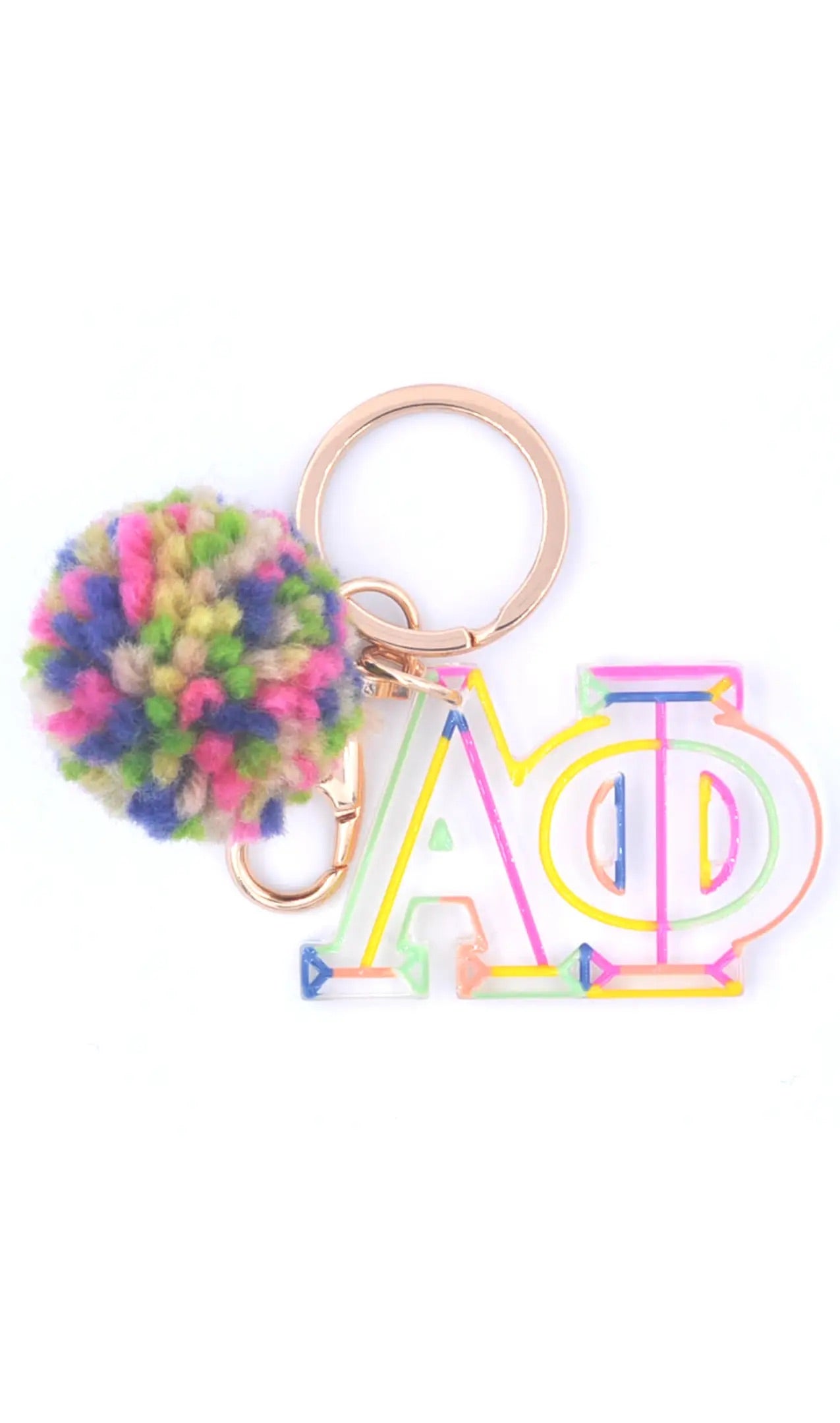 AL Sorority Keychain CONFETTI Pouch